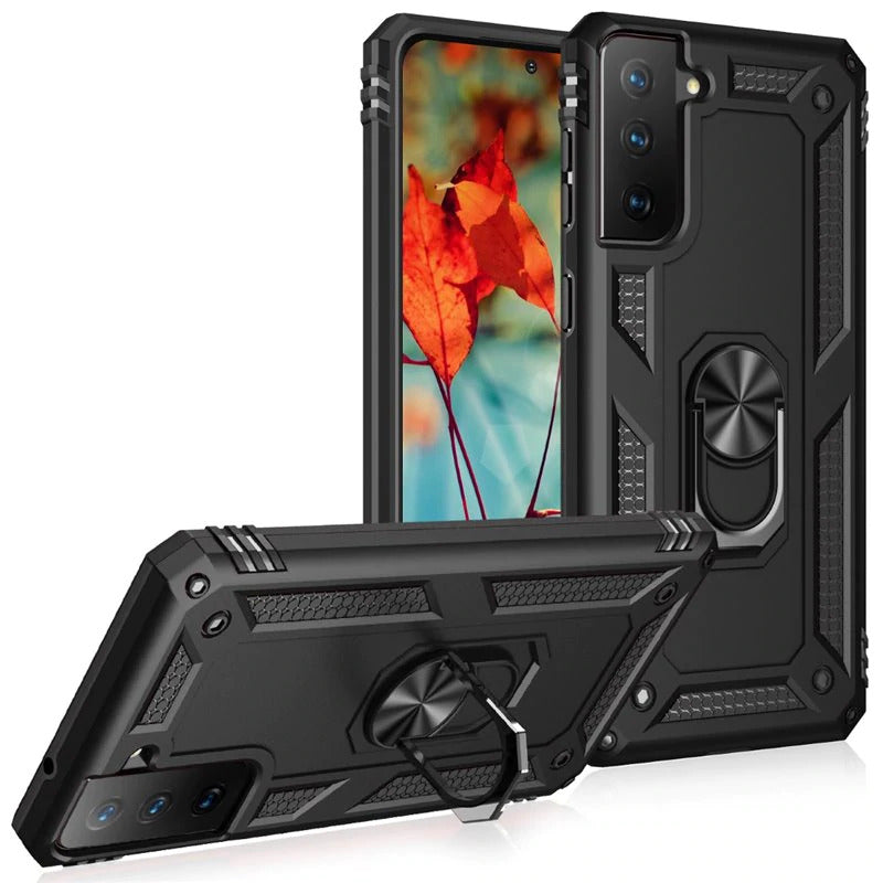 Coque hybride avec anneau pour Samsung Galaxy S22 Coque hybride avec anneau pour Samsung Galaxy S22